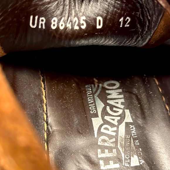 Ferragamo Mens Brown Suede Chukka Boot US 12D - Picture 10 of 10